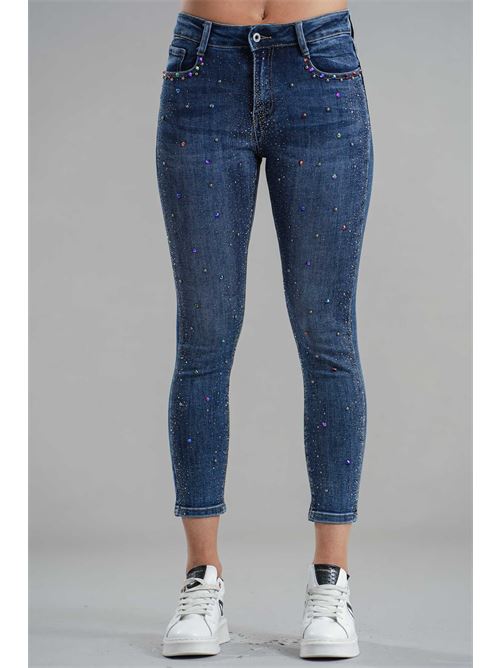 Jeans con microstrass elmas phil | 011115DENIM